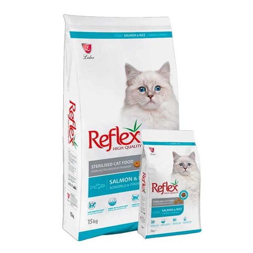 [8698995028790] Reflex adult cat stériliser salmon & rice 15kg
