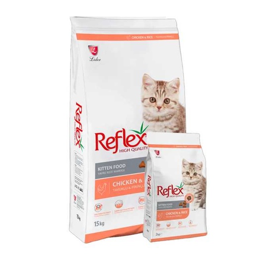 [8698995028806] Reflex cat kitten chicken & rice 15kg