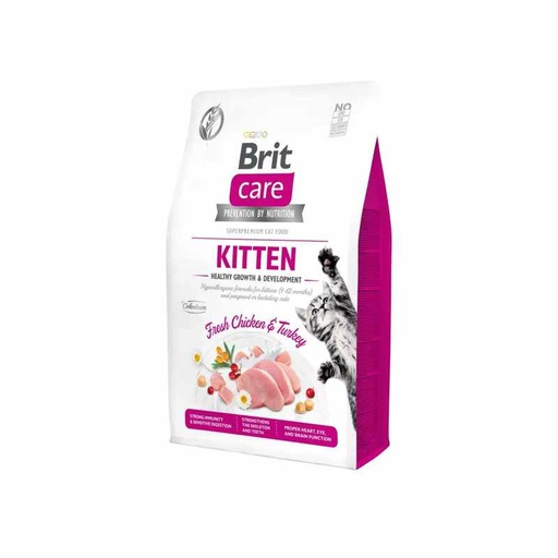 [8595602540679] Brit kitten health growth & development chicken turkey 2kg