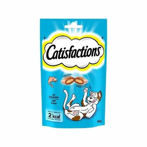 [5998749117750] Catisfactions Friandises au saumon pour chats 60g