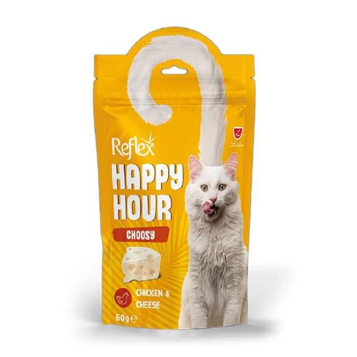 [8698995032261] Reflex Happy Hour Choosy Chicken & Cheese 60g