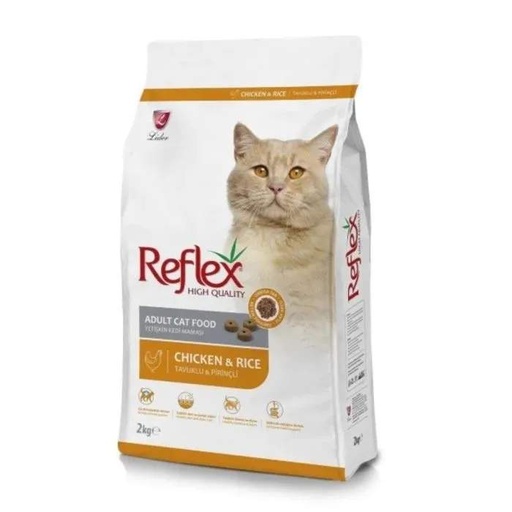 [8698995028868] Reflex croquettes pour chat adulte avec poulet et riz 2 Kg