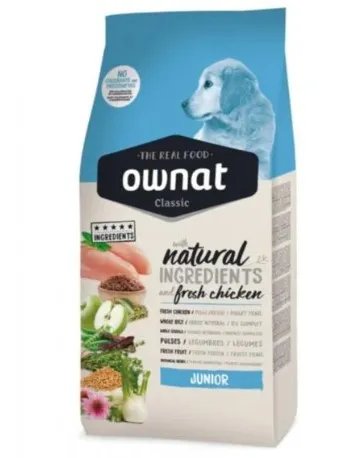 [8429037016020] Croquettes OWNAT chien Classic Junior poulet 4 kg