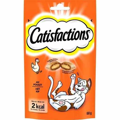 [5998749117774] Catisfactions Friandises au poulet pour chats 60g