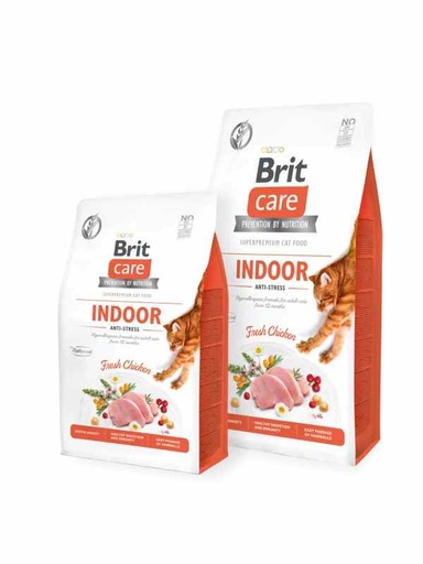 [8595602540891] Brit Care Cat Grain-Free Indoor Anti-stress 2 kg