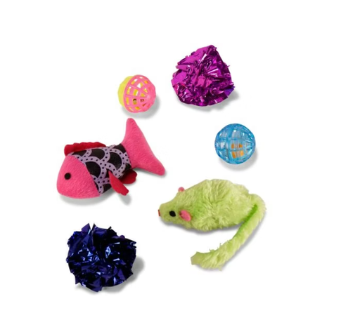 [14308] Jouet Pour Chat Fish And Fun vadigran (6 pièce )
