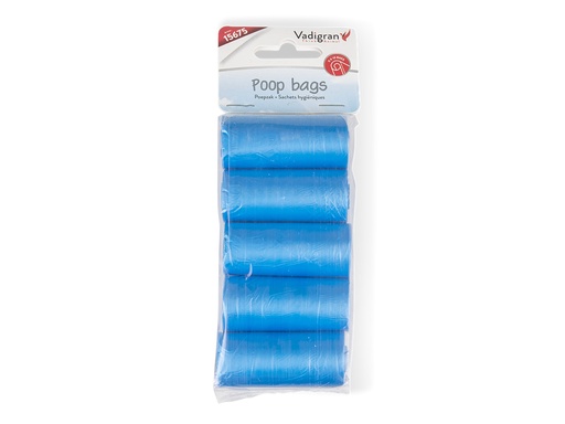 [15675] Sachets Hygiéniques Bleus - 5 Rouleaux (15) Vadigran
