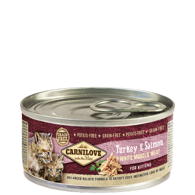 [8950] Carnilove Mousse Pour Chaton Dinde et Saumon 100g