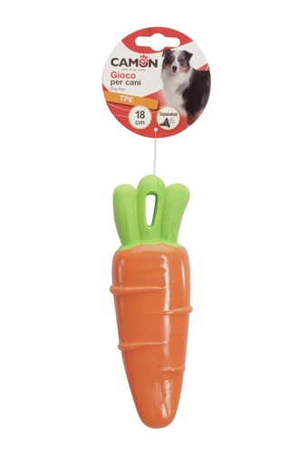 [AD0442] Jouet Pour Chien Carotte en TPE Avec Squeaker 18cm