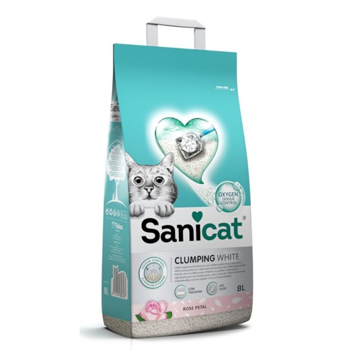 [PM-8ACC4969C509] Litière Sanicat White 8L Blanche agglomérante