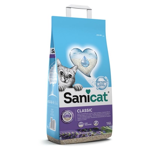[PM-1EBB41EEB28B] Litière Sanicat Classic 10L Lavande Absorbante