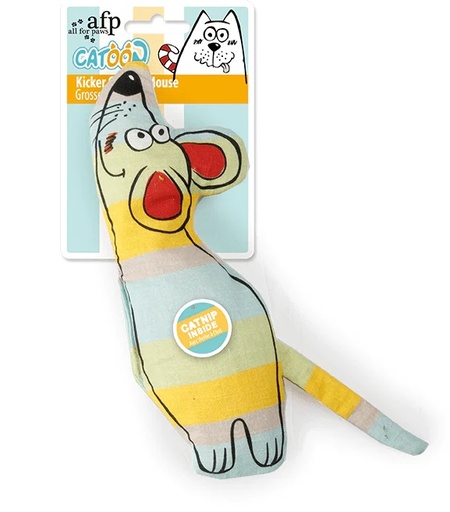 [2866] Jouet avec herbe à chat Kicker Curious Mouse All For Paws