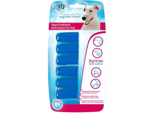 [3360] Brosse dentaire pour doigt All For Paws (paquet de 6)