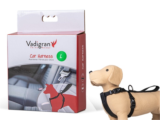 [PM-C4E59A6B3A9C] Harnais + ceinture de sécurité voiture Large - Vadigran