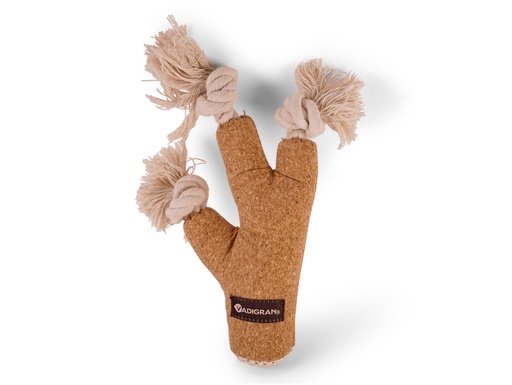 [PM-EE1BF8277466] Jouet branche en liège avec corde Vadigran 18 cm
