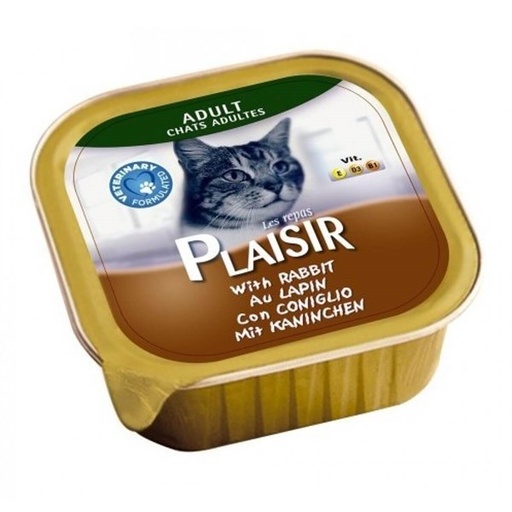 [frais et compléments chats;"Boutique Chat""] Repas Plaisir Chat adulte goût lapin 100g