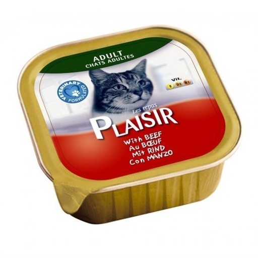 [frais et compléments chats;"Boutique Chat""] Repas Plaisir Chat adulte goût boeuf 100g