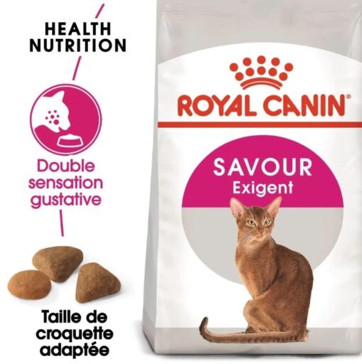 [PI-019] Croquettes Royal Canin Savour Exigent, formulées pour les chats adultes difficiles.