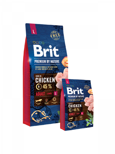 [8595602526376] Brit Premium by Nature Adult Dog M 15kg