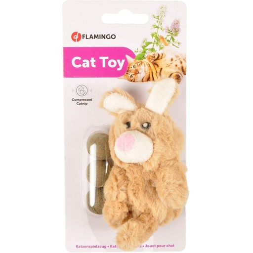 [jouet-tux-lapin-balle-brun-clair] JOUET TUX LAPIN BALLE BRUN CLAIR