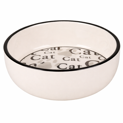 [gamelle-ceramique-cathy-rond-blanc-s] GAMELLE CERAMIQUE CATHY ROND BLANC S