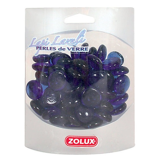 [35753] PERLES DE VERRE LAPI LAZULI – 400 Gr