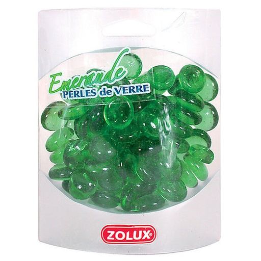 [357515] PERLES DE VERRE ÉMERAUDE – 400 Gr