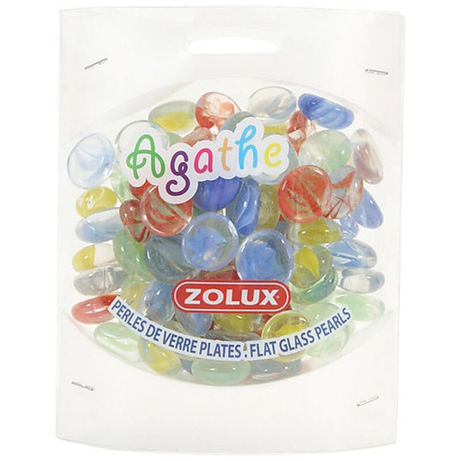 [357540] PERLES DE VERRE PLATES AGATHE – PM