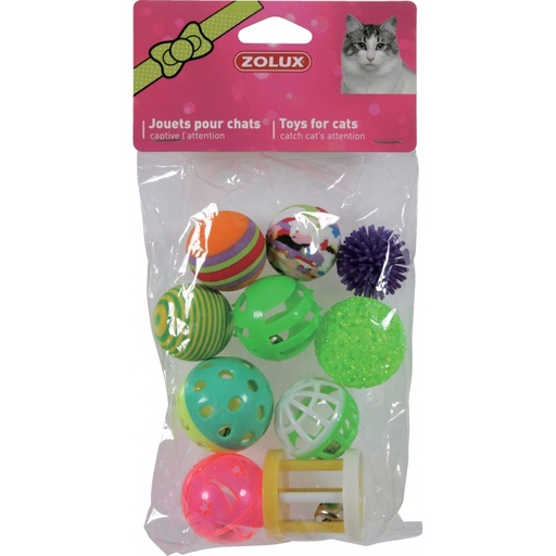[jouet-chat-10-multiforme-4cm] JOUET CHAT 10 MULTIFORME 4CM
