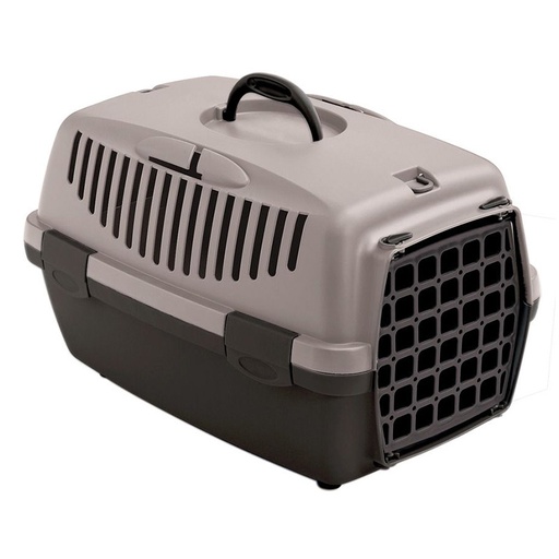 [panier-trans-gull-3-gris-rose] Panier “Gulliver” Gris/Rose en plastique recyclé – Zolux