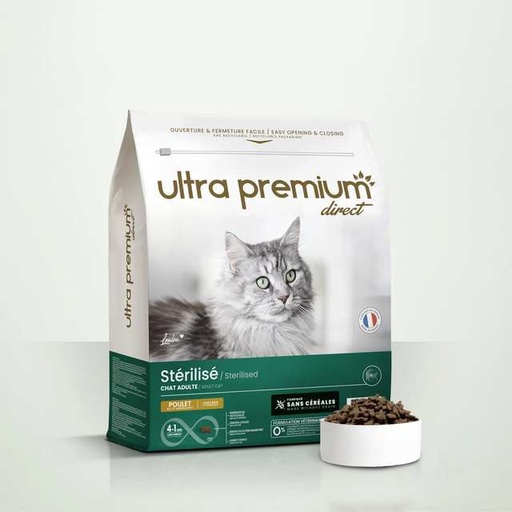 [chat-sterilise-poulet-croquettes-sans-cereales-3kg-7kg] Chat stérilisé – Poulet Croquettes sans céréales 3KG | 7kg