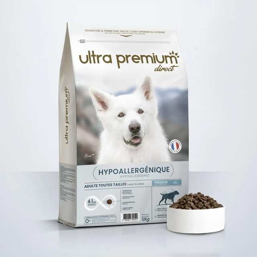 [ultra-premium-chien-adulte-toutes-tailles-hypoallergenique-croquettes-care-au-poisson-4kg-12kg] Ultra Premium Chien adulte toutes tailles – hypoallergénique Croquettes care au poisson – 4kg | 12kg