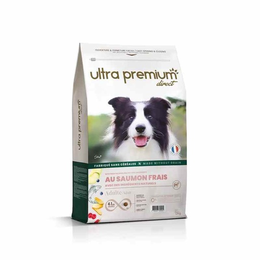 [ultra-premium-croquettes-au-saumon-frais-croquettes-sans-cereales-12kg] Ultra Premium Croquettes au saumon frais Croquettes sans céréales 12kg
