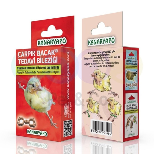 Bracelet de traitement des jambes tordues chez les canaris