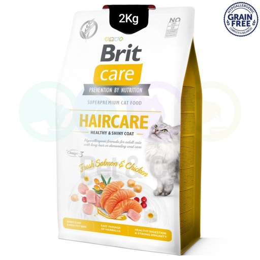 Brit Care Grain-free kibbles for Cats Haircare 2Kg