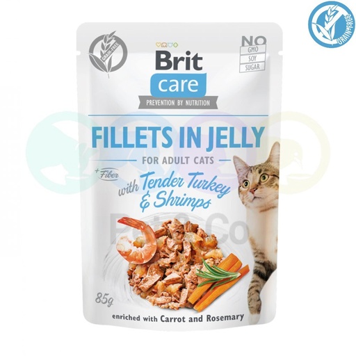 Brit Care Fillets in Jelly with Turkey & Shrimps for Cats 85g