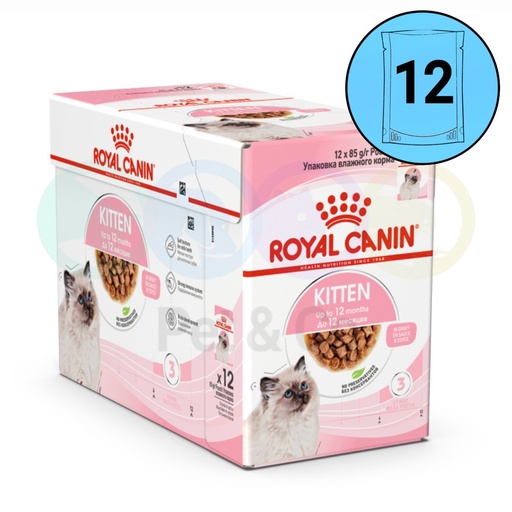 Lot Royal canin Chunks in Gravy for kittens 12×85g