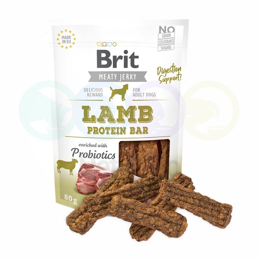 Brit Meat Jerky Dog Protein bar with Lamb 80g