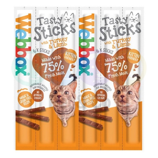 Webbox Sticks for Cats with Turkey & Lamb 6×5g