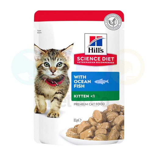 Hill's Chunks in Gravy for Kittens with Ocean Fish 85g