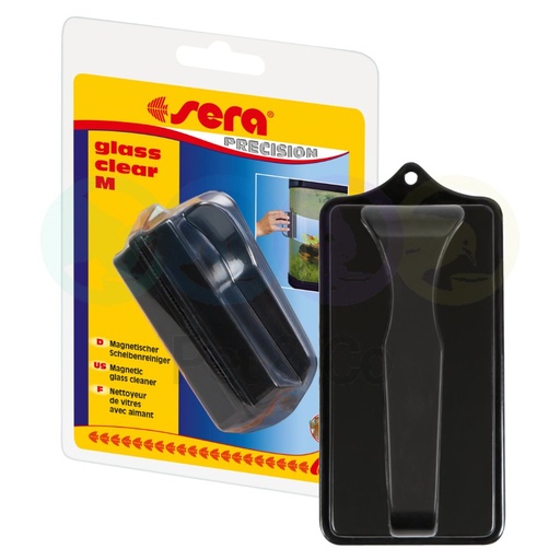 Nettoyeur de vitres avec aimant pour aquariums M - Sera