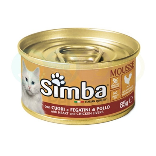 Simba Mousse for Cats with Heart and Chicken Livers 85g