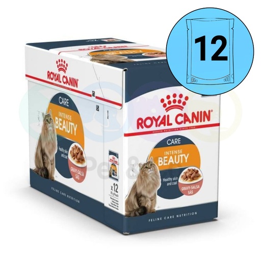 Lot Royal Canin Chunks in gravy for Cats Hair & Skin Care 12×85g