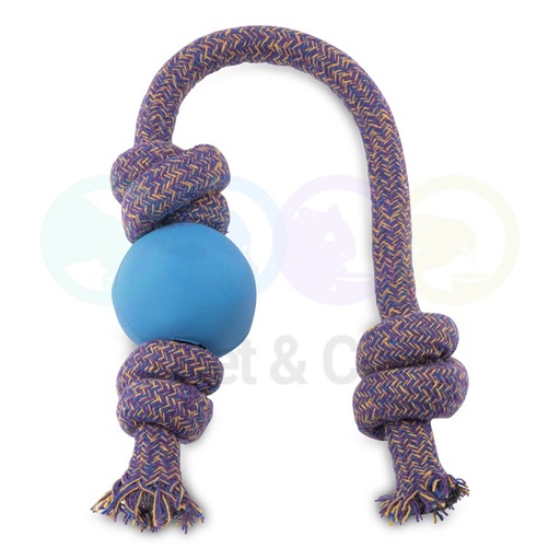 Beco Dog Toy Natural Rubber Ball on Rope