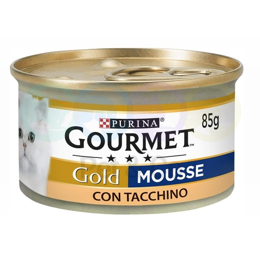 Gourmet Gold Mousse for Cats with Turkey 85g
