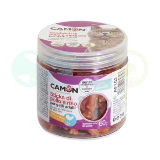 Camon Chicken & Rice Sticks for Cats 60g