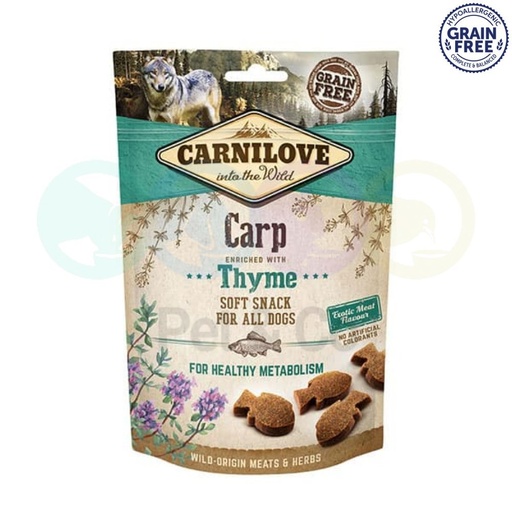 Carnilove Dog Treats Semi-moist with Carp & Thyme 200g