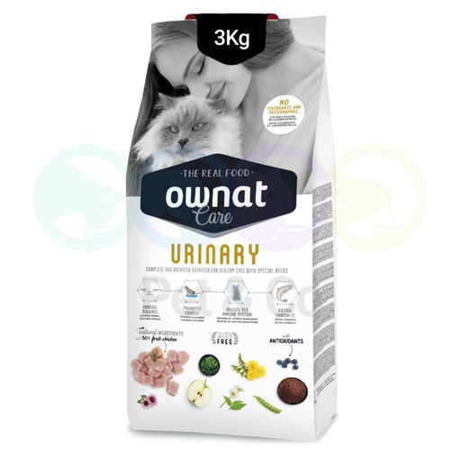 Ownat Care Kibbles for Cats Urinary Tract 3kg