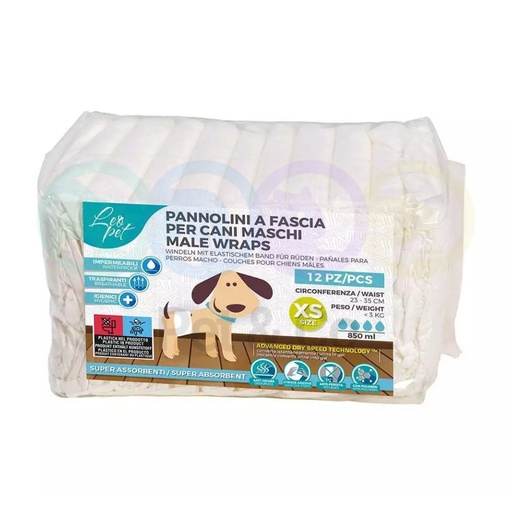 Disposable Male Dog Band Diapers XS (<3kg)
