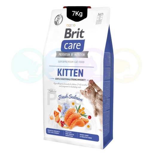 Brit Care Grain-free kibbles for kittens with Salmon 7Kg